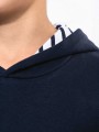 Sweat-shirts à personnaliser KARIBAN Sweat-shirt à capuche contrastée à motifs enfant unisexe 