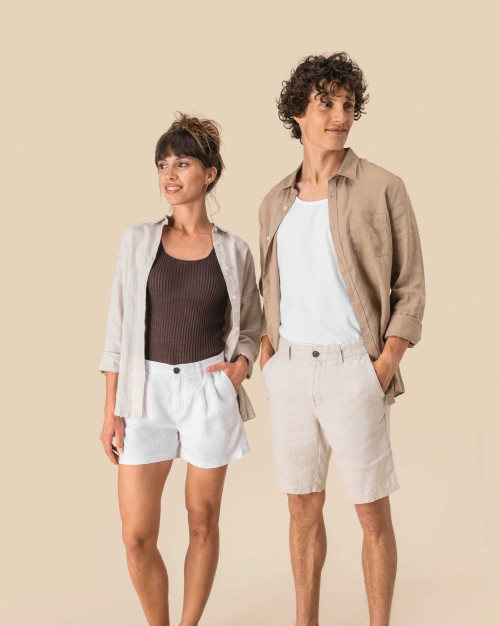 Bermudas & Shorts personnalisable SPASSO Bermuda en lin homme