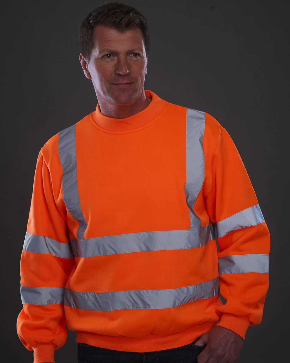 Sweat-shirts personnalisable YOKO Sweat-shirt haute visibilité col rond