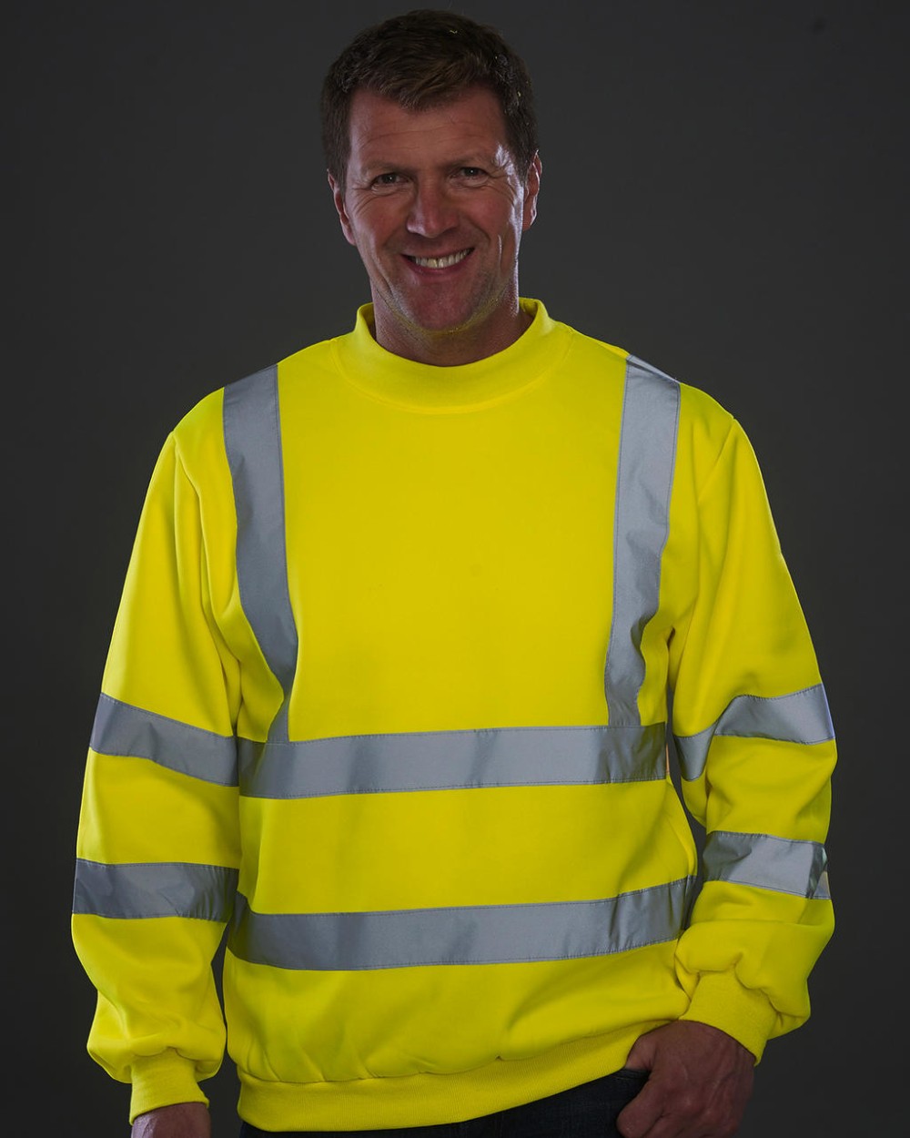 Sweat-shirts personnalisable YOKO Sweat-shirt haute visibilité col rond