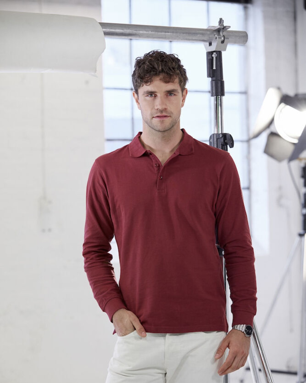 CLIQUE Classic Lincoln L/S Poloshirts personalisierbar