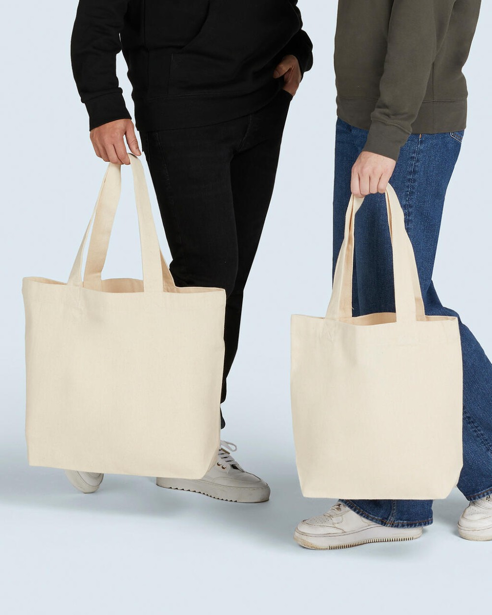 Tote bags SG CLOTHING Canvas Wide Shopper LH voor bedrukking &amp; borduring