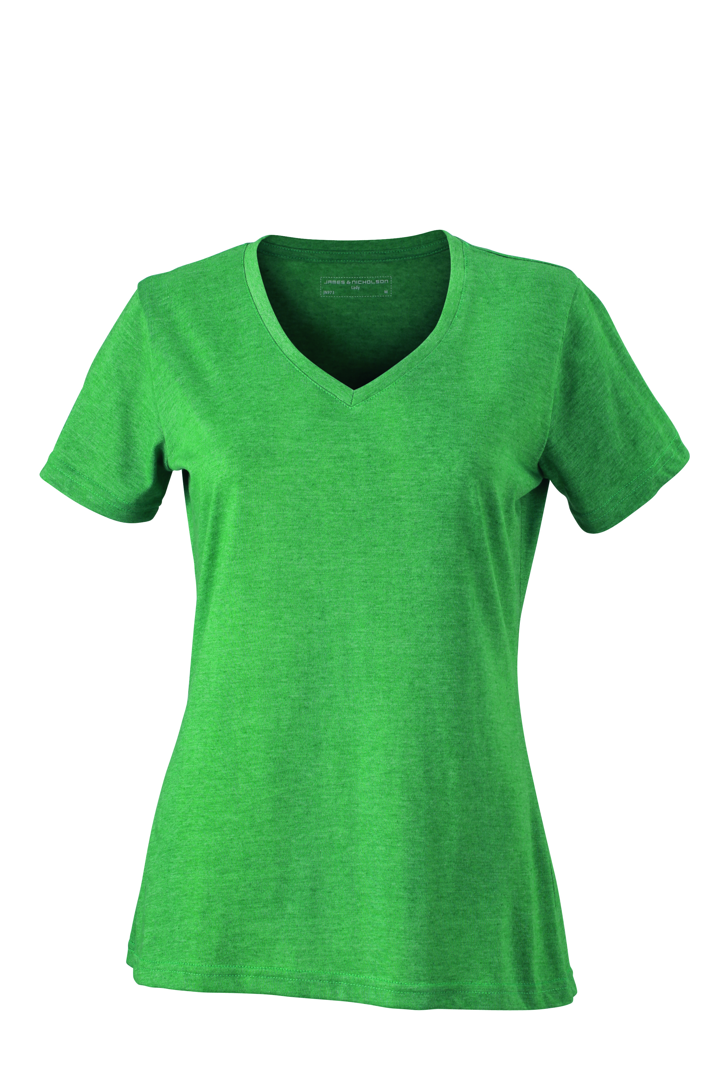 T-shirts JAMES & NICHOLSON Ladies` Heather T-Shirt voor bedrukking &amp; borduring