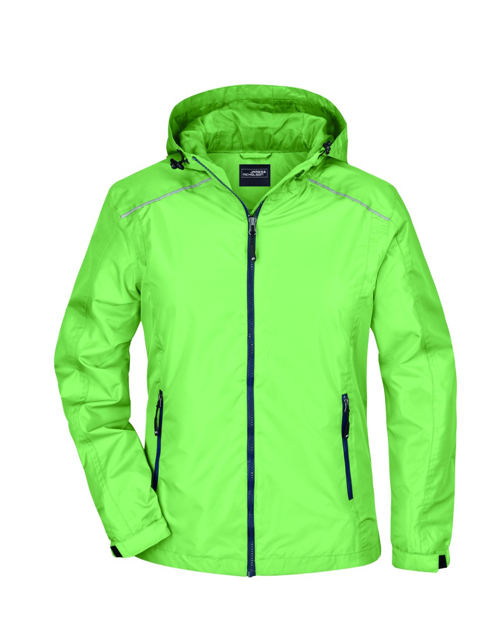 JAMES & NICHOLSON Ladies` Rain Jacket Jacken personalisierbar