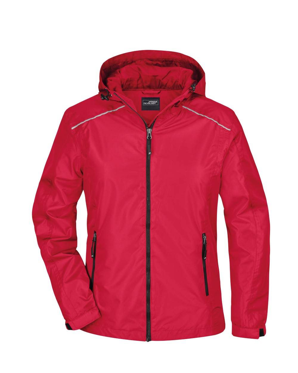 JAMES & NICHOLSON Ladies` Rain Jacket Jacken personalisierbar