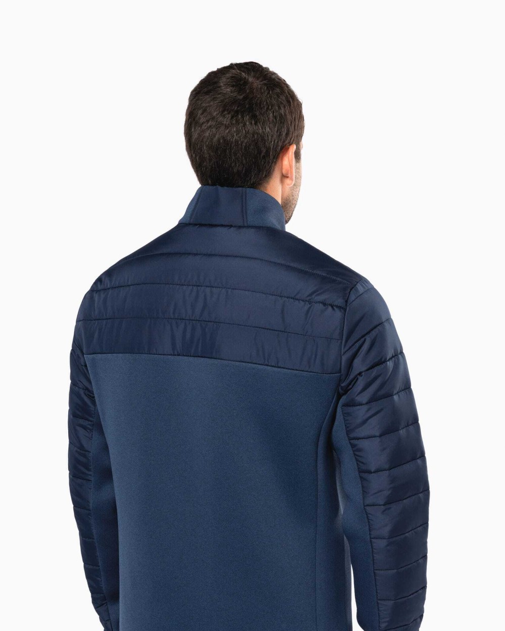 KARIBAN Jacke aus zwei Materialien für Herren Jacken personalisierbar