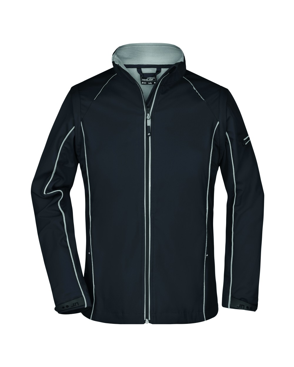 Softshells JAMES & NICHOLSON Ladies` Zip-Off Softshell Jacket voor bedrukking &amp; borduring