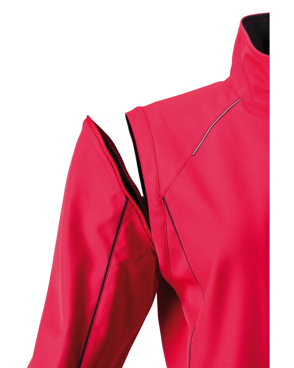 Softshells JAMES & NICHOLSON Ladies` Zip-Off Softshell Jacket voor bedrukking &amp; borduring