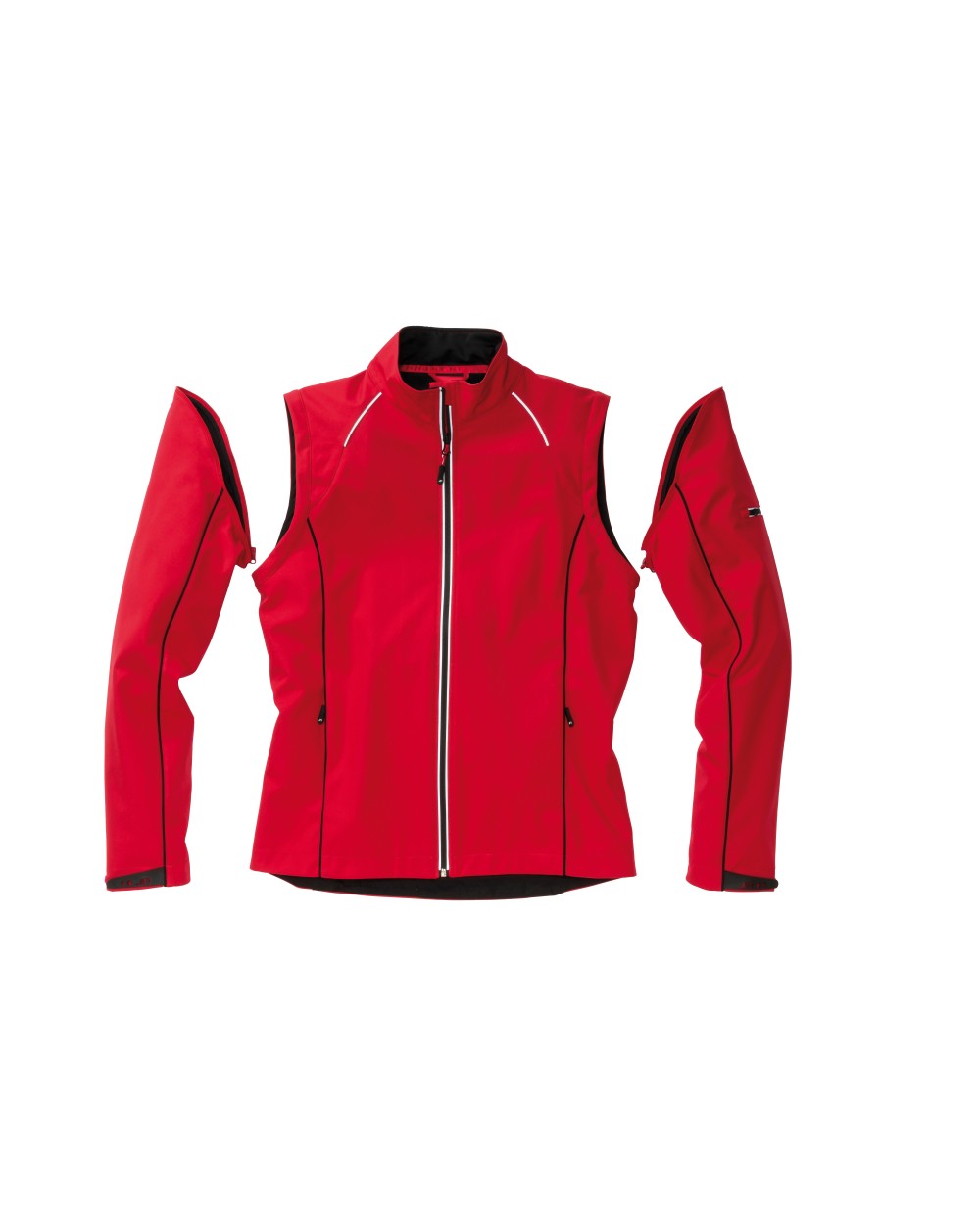 Softshells JAMES & NICHOLSON Ladies` Zip-Off Softshell Jacket voor bedrukking &amp; borduring