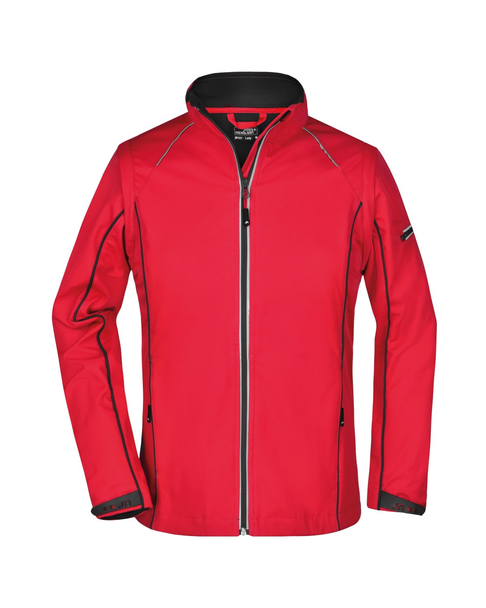 Softshells JAMES & NICHOLSON Ladies` Zip-Off Softshell Jacket voor bedrukking &amp; borduring