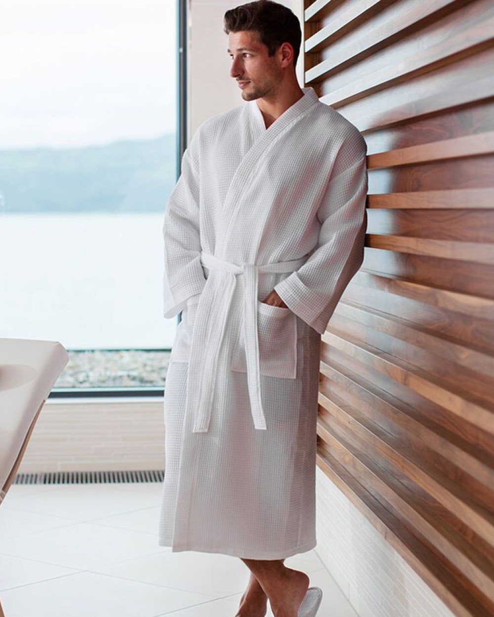 TOWEL-CITY WAFFLE ROBE Kleider personalisierbar