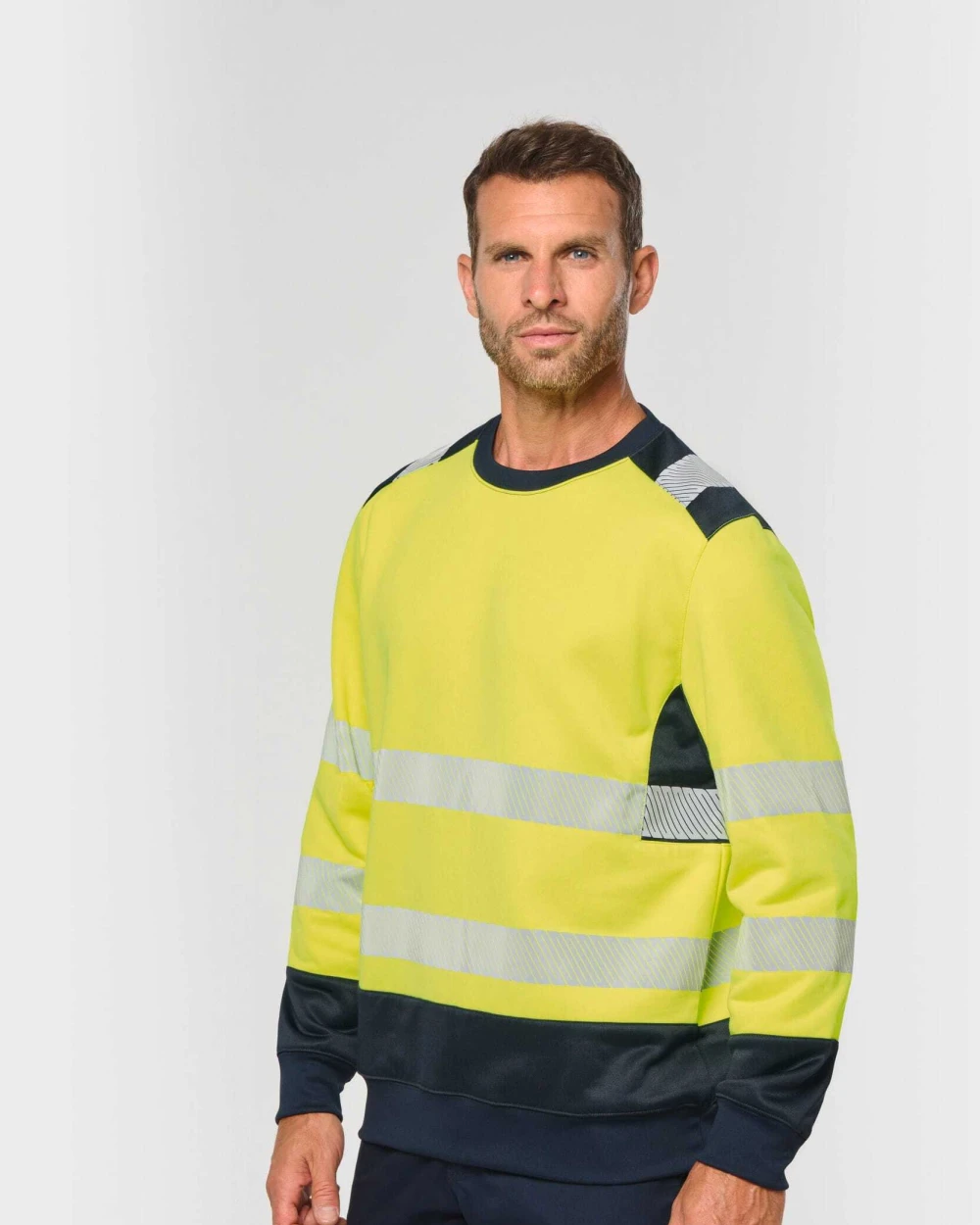 Sweat-shirts personnalisable WK. DESIGNED TO WORK Sweat-shirt de sécurité recyclé col rond unisexe