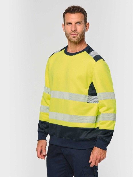 Sweat-shirts à personnaliser WK. DESIGNED TO WORK Sweat-shirt de sécurité recyclé col rond unisexe 