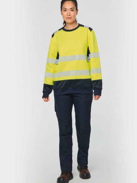 Sweat-shirts à personnaliser WK. DESIGNED TO WORK Sweat-shirt de sécurité recyclé col rond unisexe 