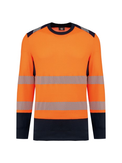 WK. DESIGNED TO WORK Sweat-shirt de sécurité recyclé col rond unisexe /api/colors/280cf50f-5f1d-4b0c-aa02-2c4cd948b4a1 personnalisable