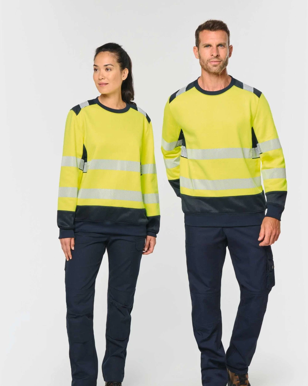 Sweat-shirts personnalisable WK. DESIGNED TO WORK Sweat-shirt de sécurité recyclé col rond unisexe