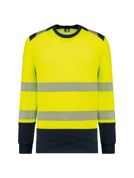 WK. DESIGNED TO WORK Sweat-shirt de sécurité recyclé col rond unisexe /api/colors/6533ef2a-e10a-4578-bbf8-4f6883629883 personnalisable