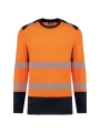 WK. DESIGNED TO WORK Sweat-shirt de sécurité recyclé col rond unisexe /api/colors/280cf50f-5f1d-4b0c-aa02-2c4cd948b4a1 personnalisable