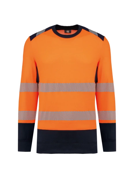 WK. DESIGNED TO WORK Sweat-shirt de sécurité recyclé col rond unisexe /api/colors/280cf50f-5f1d-4b0c-aa02-2c4cd948b4a1 personnalisable