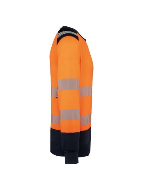 WK. DESIGNED TO WORK Sweat-shirt de sécurité recyclé col rond unisexe /api/colors/280cf50f-5f1d-4b0c-aa02-2c4cd948b4a1 personnalisable