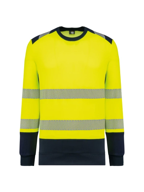 WK. DESIGNED TO WORK Sweat-shirt de sécurité recyclé col rond unisexe /api/colors/6533ef2a-e10a-4578-bbf8-4f6883629883 personnalisable