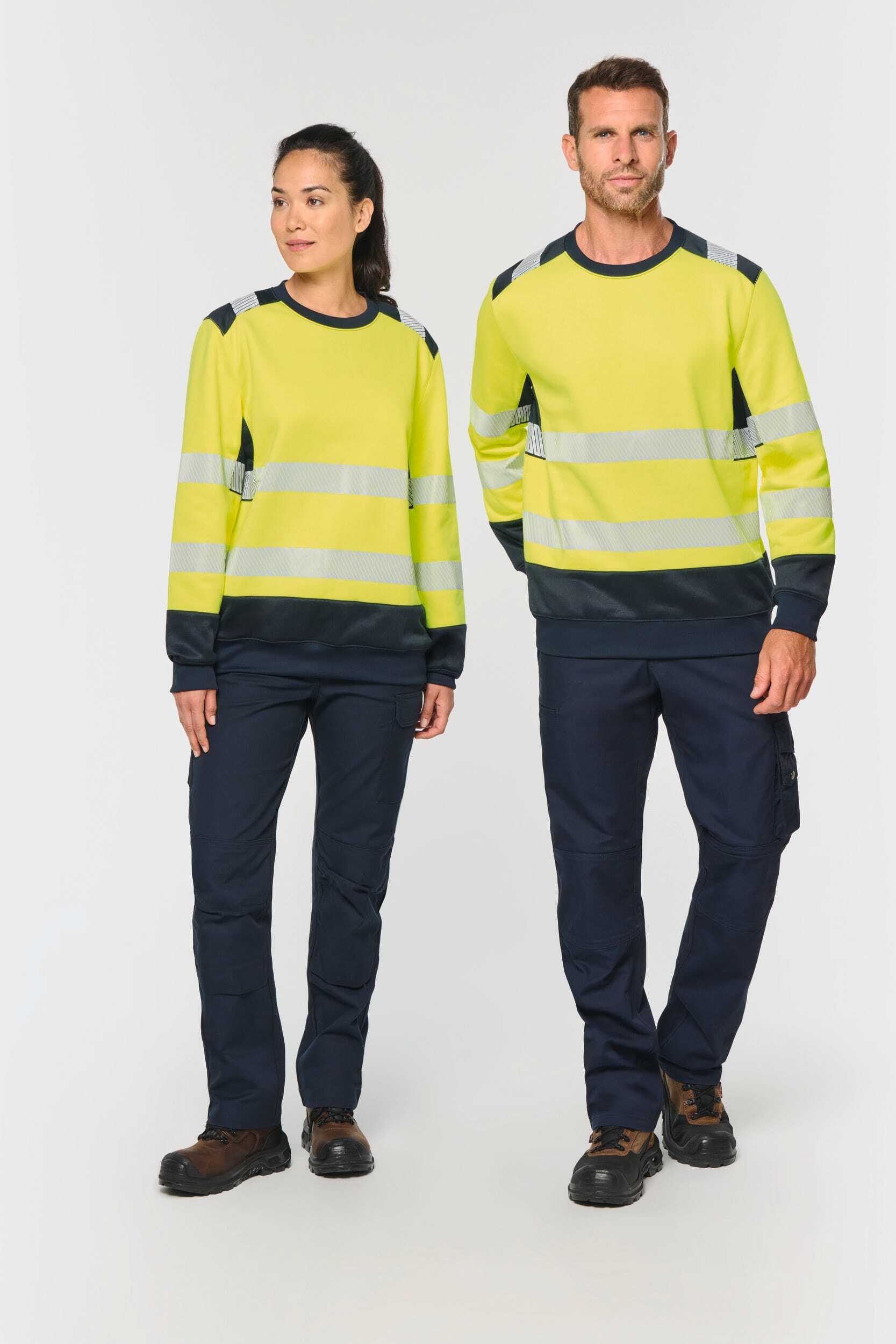 Sweat-shirts personnalisable WK. DESIGNED TO WORK Sweat-shirt de sécurité recyclé col rond unisexe