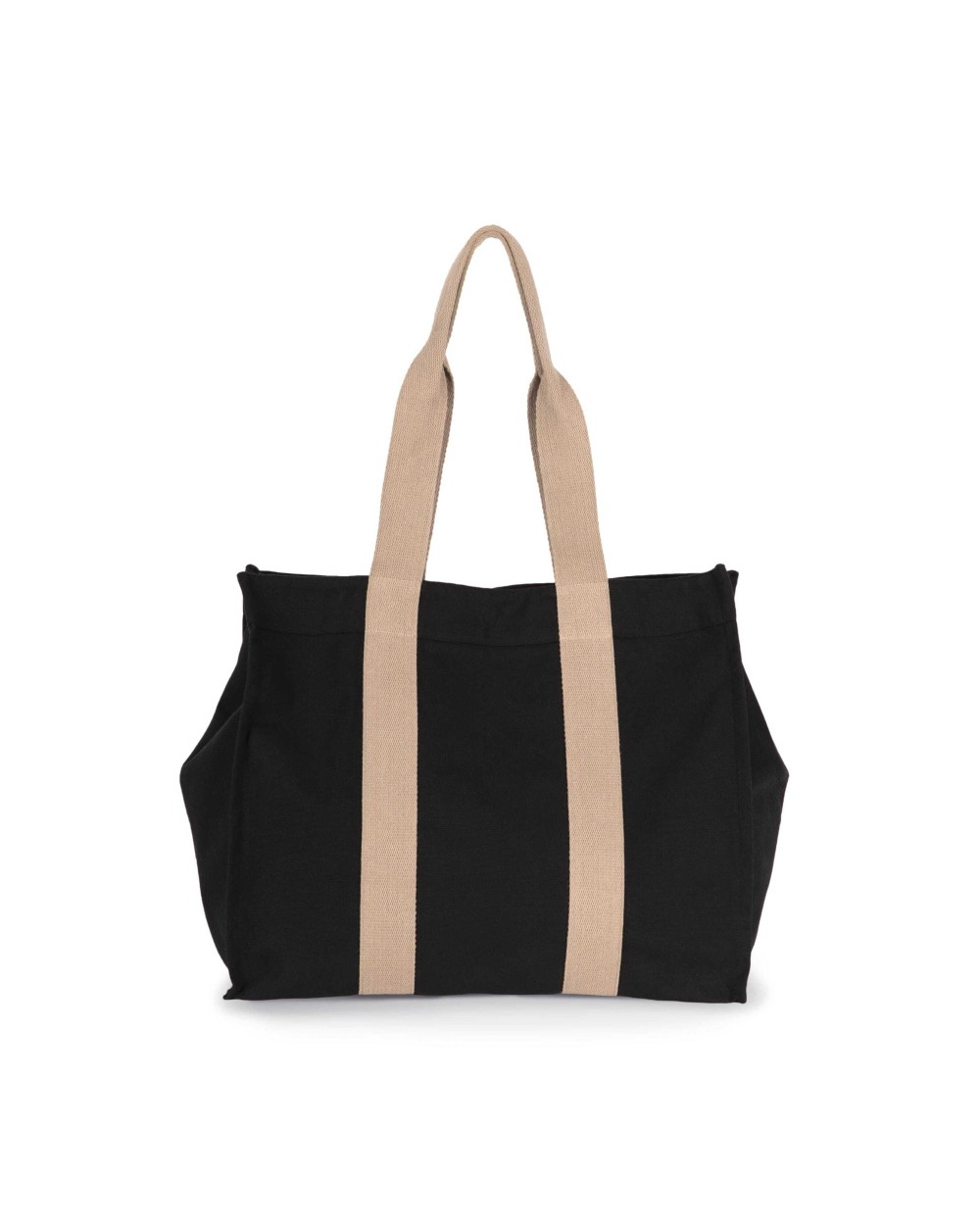 Tassen & Zakken KIMOOD Grote, gerecyclede shopper met plooi voor bedrukking &amp; borduring