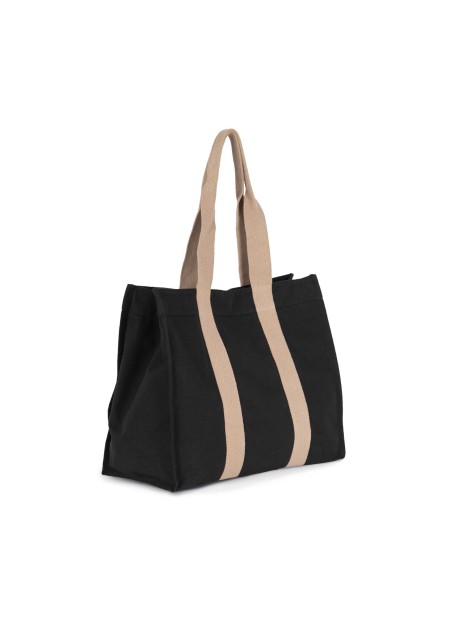 KIMOOD Grand sac shopping à soufflet recyclé  personnalisable