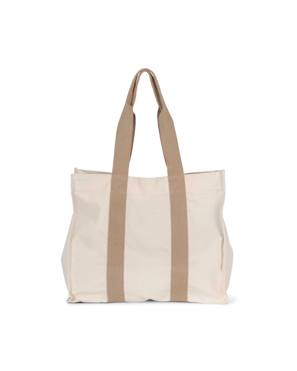 Tassen & Zakken KIMOOD Grote, gerecyclede shopper met plooi voor bedrukking &amp; borduring