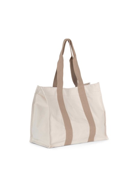 KIMOOD Grand sac shopping à soufflet recyclé  personnalisable