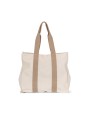 Tassen & Zakken KIMOOD Grote, gerecyclede shopper met plooi voor bedrukking &amp; borduring