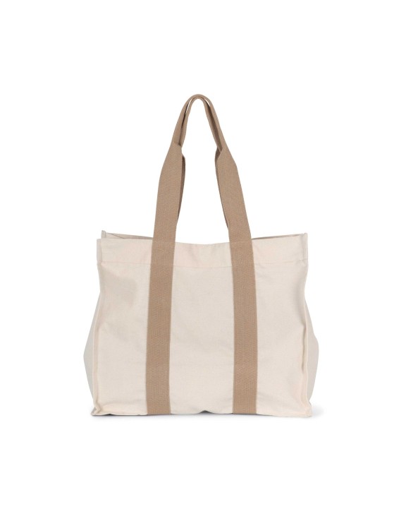 Tassen & Zakken KIMOOD Grote, gerecyclede shopper met plooi voor bedrukking &amp; borduring
