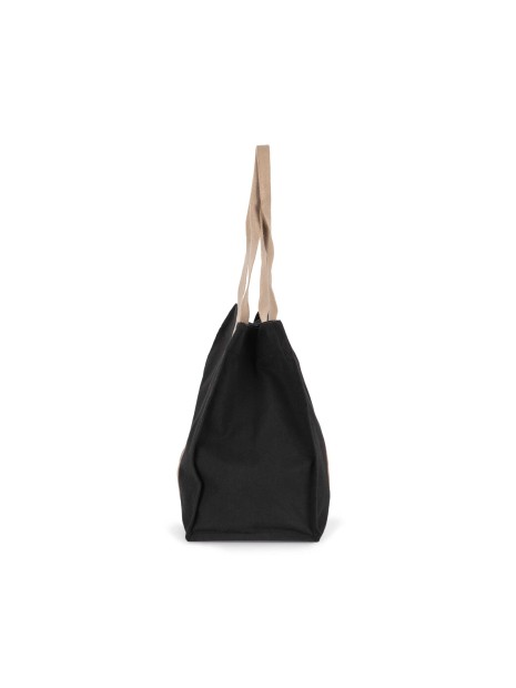 KIMOOD Grand sac shopping à soufflet recyclé  personnalisable