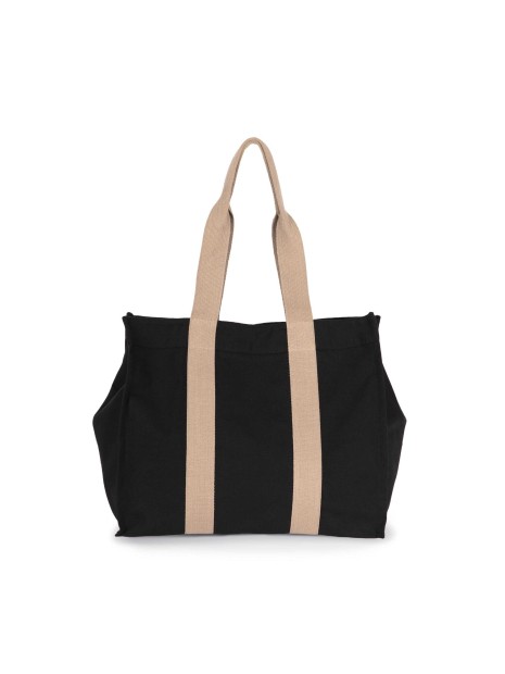 KIMOOD Grand sac shopping à soufflet recyclé  personnalisable