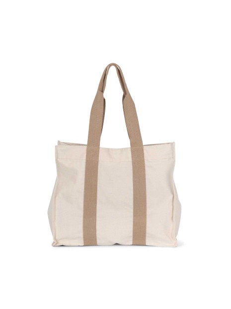 KIMOOD Grand sac shopping à soufflet recyclé  personnalisable
