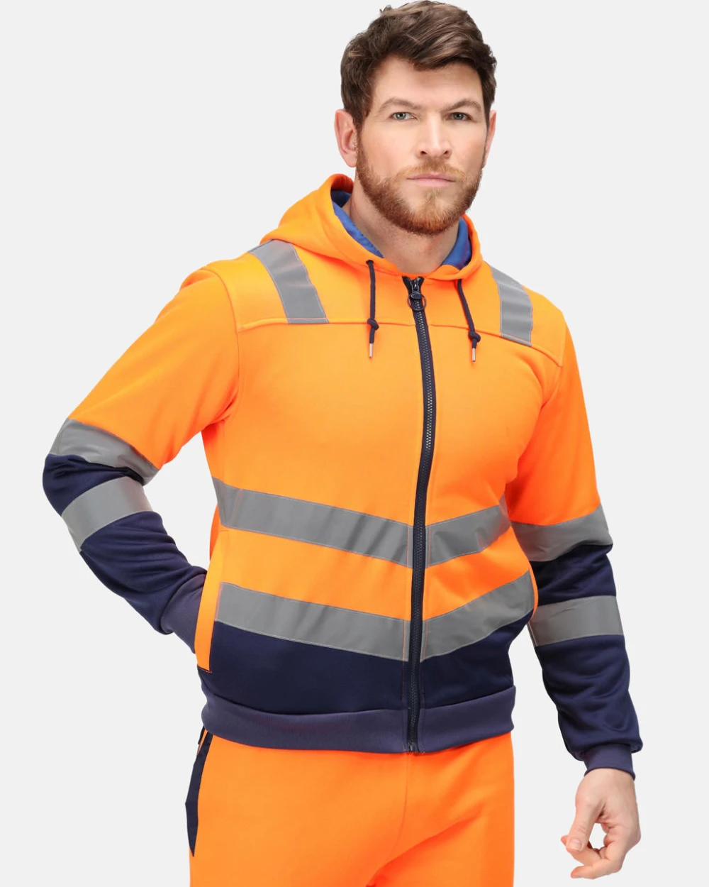 Sweat-shirts personnalisable REGATTA Pro Hi Vis Full Zip Hoodie