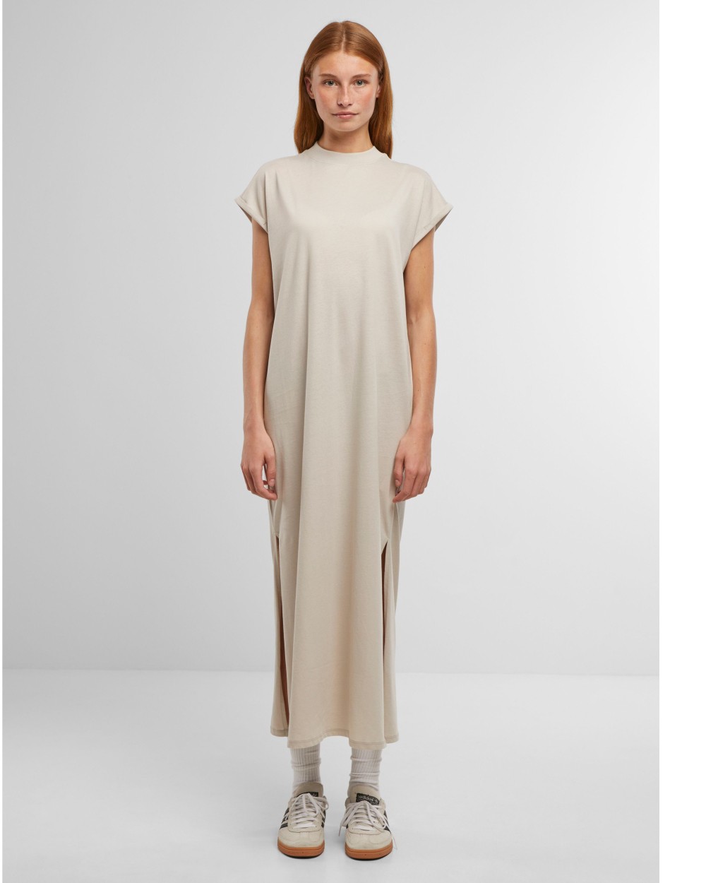 NEW MORNING STUDIOS LADIES LONG EXTENDED SHOULDER DRESS T-Shirts personalisierbar