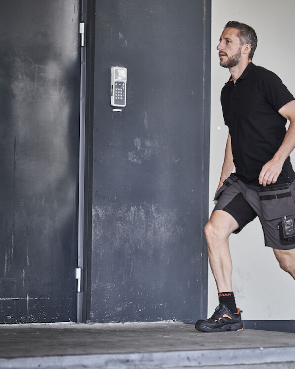 JOBMAN 2196 Kurze Hose mit Holstertaschen aus Stretch Bermudas & Shorts personalisierbar