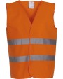 Fluo vestjes YOKO Signalisatie 2 banden hesje voor bedrukking &amp; borduring