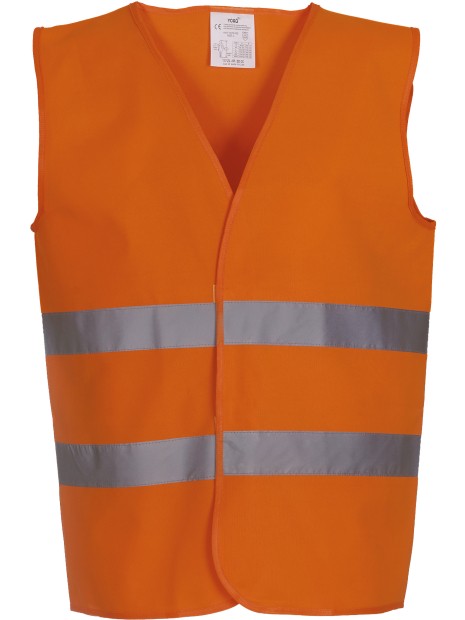 YOKO Gilet à 2 bandes haute visibilité /api/colors/8788d1a4-2991-42d8-b4b7-20a97adc9f24 personnalisable