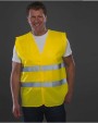 YOKO Hi-Vis 2 Bands Waistcoat Warnwesten personalisierbar