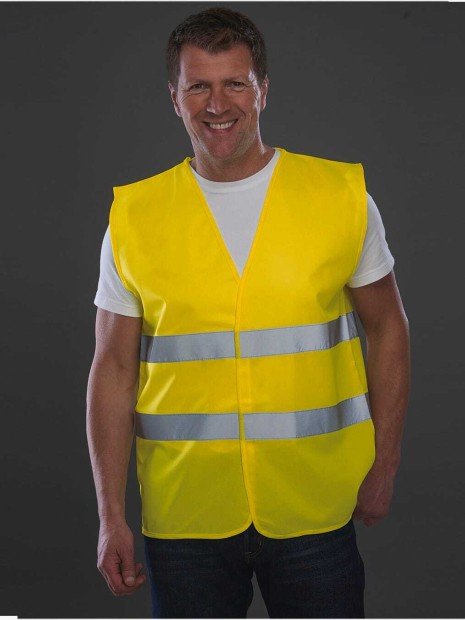 Gilets de sécurité à personnaliser YOKO Gilet à 2 bandes haute visibilité 