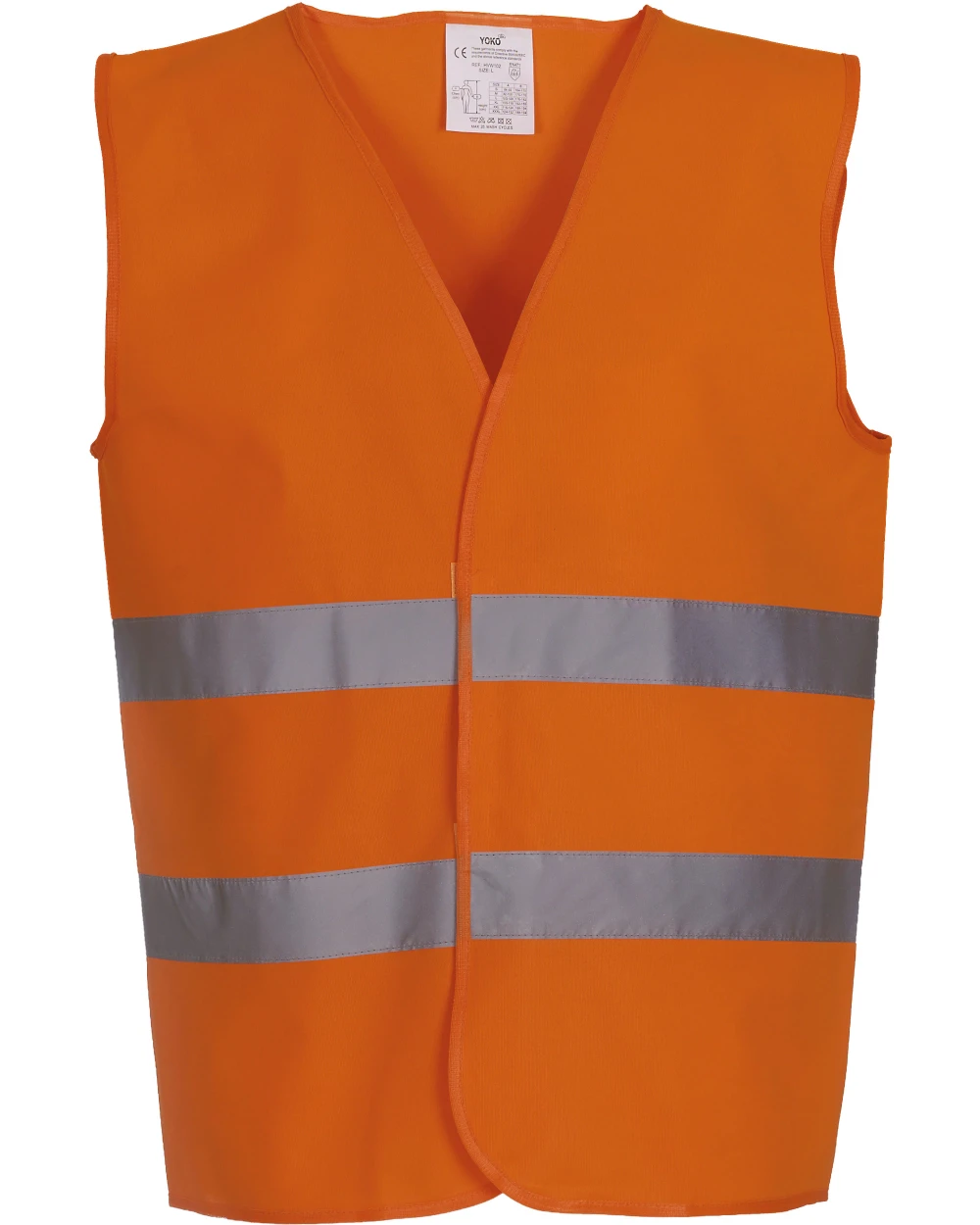 Gilets de sécurité personnalisable YOKO Gilet à 2 bandes haute visibilité