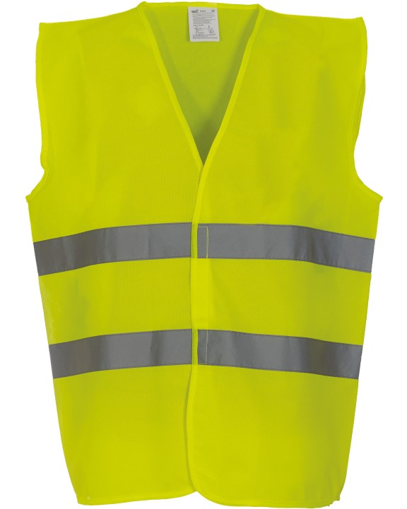Fluo vestjes YOKO Signalisatie 2 banden hesje voor bedrukking &amp; borduring