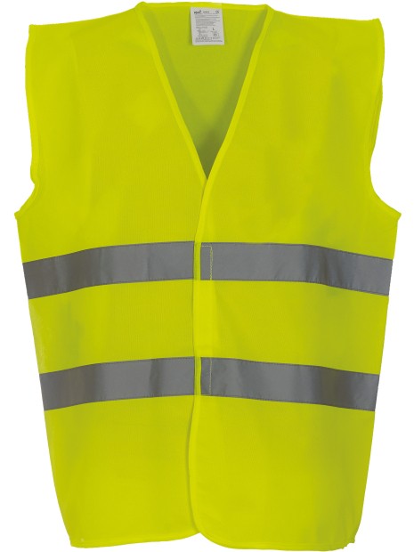 YOKO Gilet à 2 bandes haute visibilité /api/colors/b6d3a7a0-bb4b-45c6-868e-7a98352317dd personnalisable