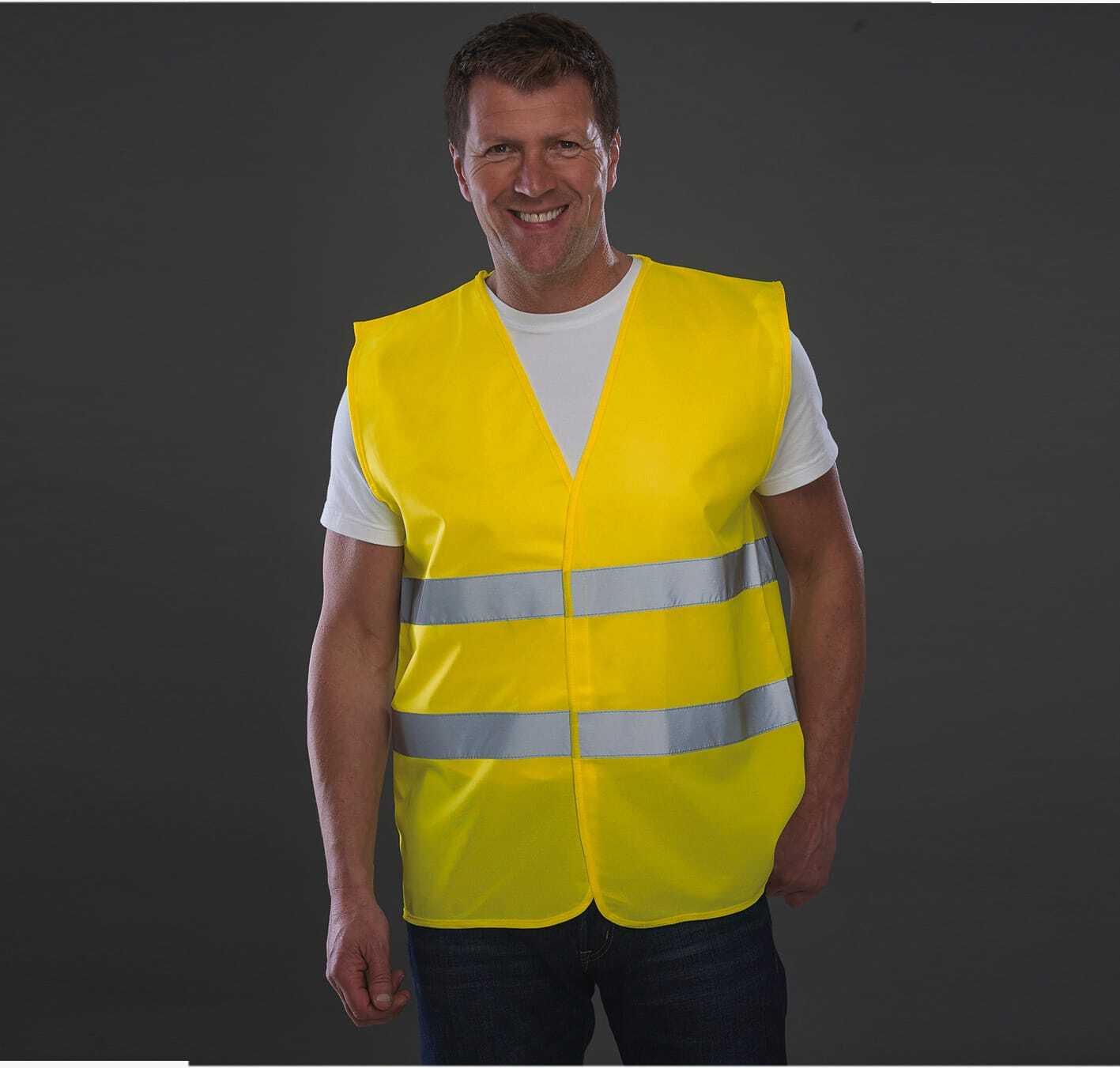 Gilets de sécurité personnalisable YOKO Gilet à 2 bandes haute visibilité