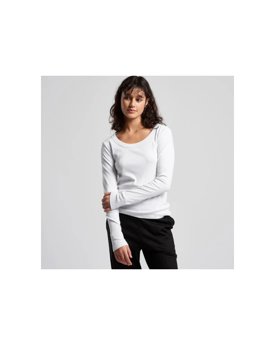 T-Shirts personnalisable As Colour Wo's Organic Baby Rib L/S Tee