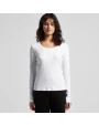 AS COLOUR Wo's Organic Baby Rib L/S Tee T-Shirts personalisierbar