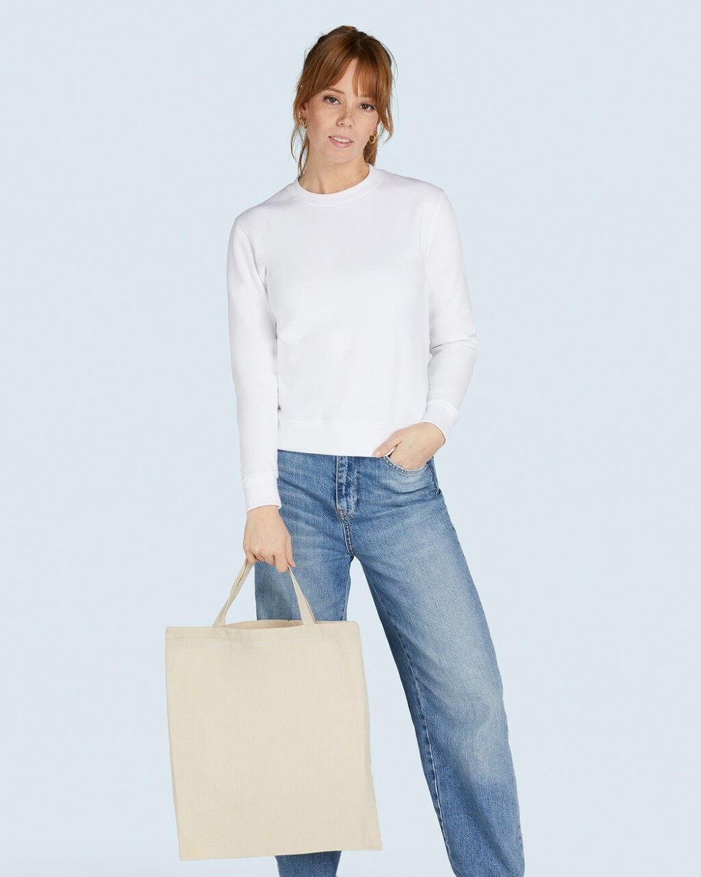 Tote bags  Recycled Cotton/Polyester Tote SH voor bedrukking &amp; borduring