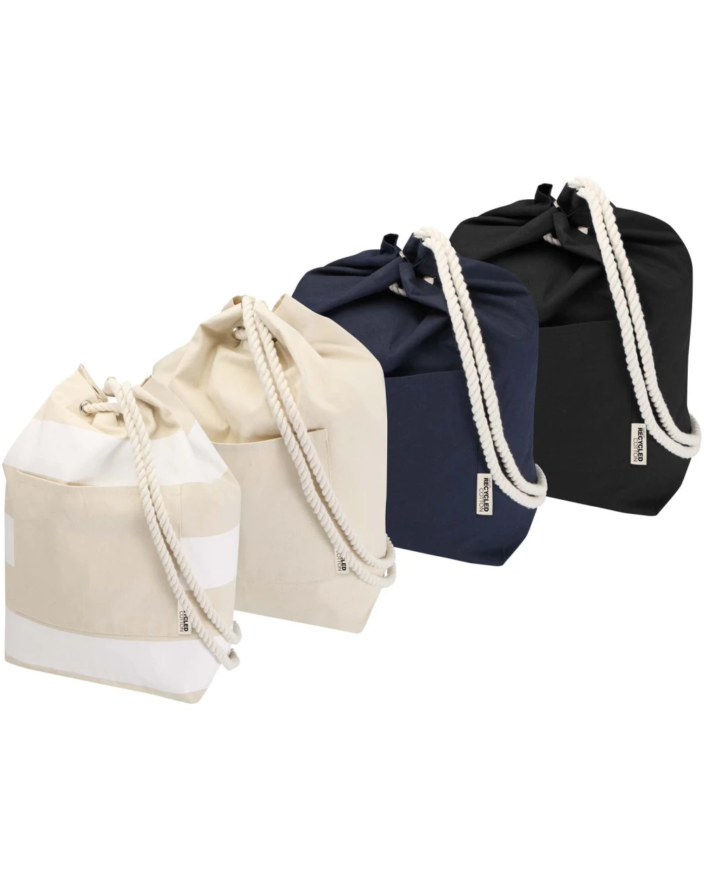 4DO Florida 270 g/m² GRS-zertifizierter Seesack aus Recyclingmaterial, 15 l Taschen personalisierbar